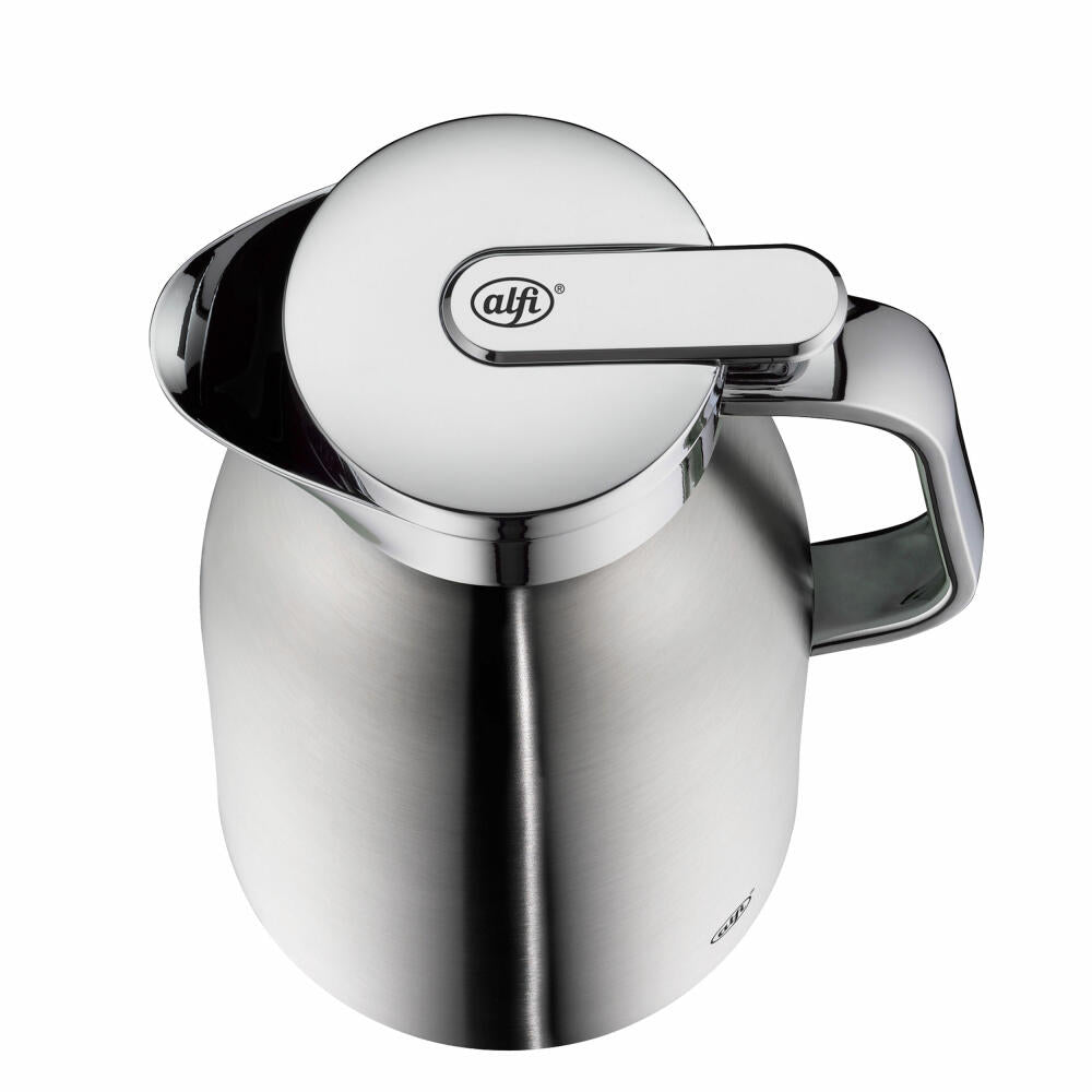 Alfi Isolierkanne Skyline, Thermokanne, Edelstahl, Stainless Steel Matt, 1 L, 1322205100