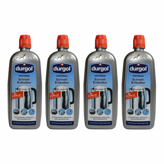 Durgol Universal Schnell-Entkalker für Geräte, Armaturen, Oberflächen, 4er Set, 4 x 750 ml