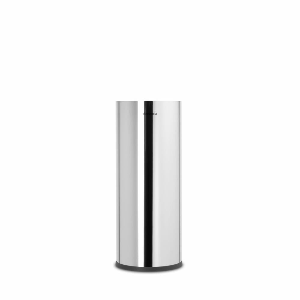 Brabantia Toilet Roll Dispenser ReNew, Steel, Plastic, Brilliant Steel, for 3 Rolls, 280580
