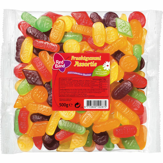 Red Band Assortie Fruchtgummi, Weingummi, Mischung, im Beutel, Tüte, 500 g