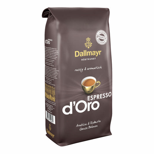 Dallmayr Espresso dOro coffee, bean coffee, roasted coffee, whole beans, coffee beans, 1000 g