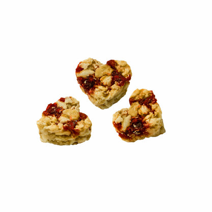 Hellma Müsliherzen Cranberry, Müsli Herzen, Haferflocken, Hafer Flocken, für Gastro, Hotel, Büro, Kantine, 18 Stück á 30 g