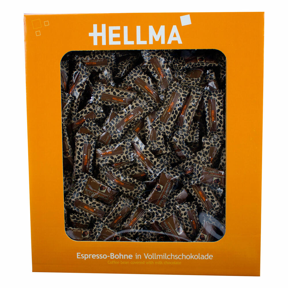 Hellma Espresso-Bohnen in Vollmilchschokolade, einzeln verpackt, ca. 380 Stück