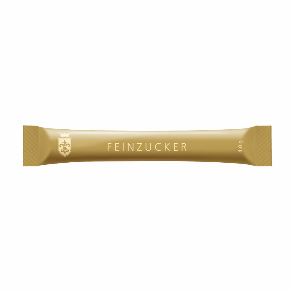 Hellma Zucker-Sticks Goldline, Zucker, Portionszucker, Feinzucker, Zuckertüten, für Gastro, Hotel, Büro, Kantine, 750 Stück á 4 g