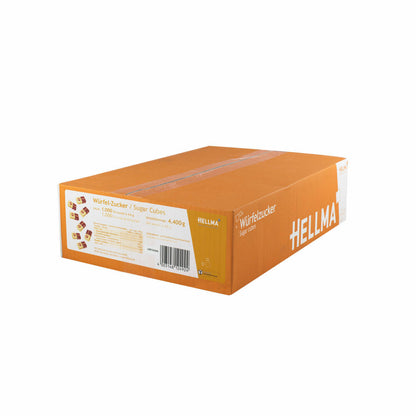 Hellma Würfelzucker, Zucker, Portionszucker, Feinzucker, Zuckerwürfel, für Gastro, Hotel, Büro, Kantine, 1000 Stück á 4.40 g