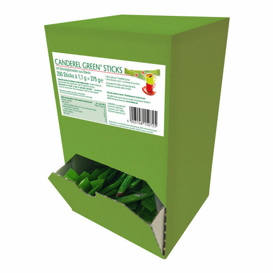 Canderel Green Stevia Sticks, Table Sweetener, Sweetener, Low Calorie, 250 Pieces, 60115072
