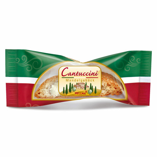 Hellma Cantuccini almond biscuits, cookies, individually wrapped, 60 pieces