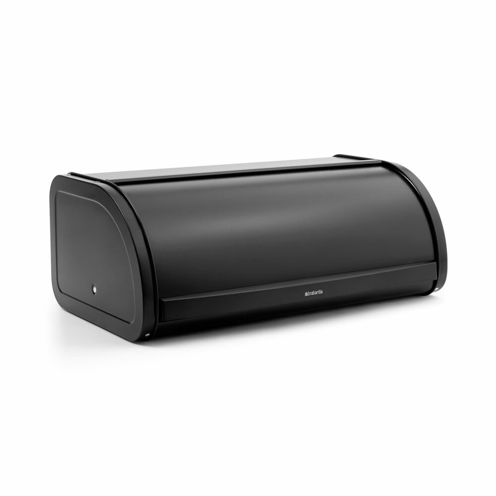 Brabantia Rollbrotkasten Regular Matt Black, Brotkasten, Stahl, Kunststoff, 16 L, 236761