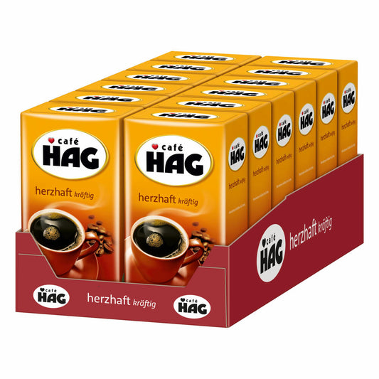 Cafè Hag Hearty strong, full-bodied aroma, decaffeinated, filter coffee, 12 x 500g, 4031786