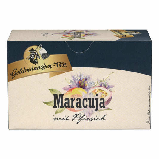 Goldmännchen Tee Sanfte Maracuja mit Pfirsich, Früchtetee, 20 einzeln versiegelte Teebeutel