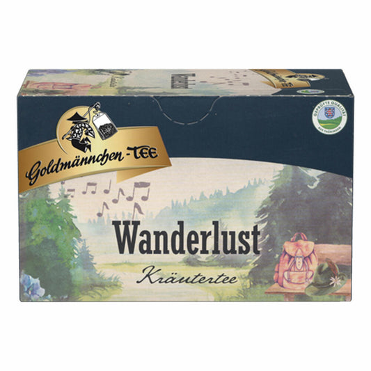 Goldmännchen Tee Wanderlust, Kräutertee, 20 einzeln versiegelte Teebeutel