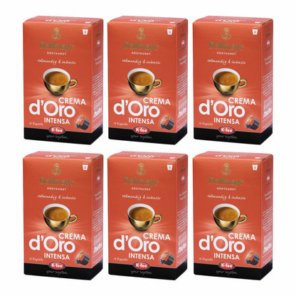 K-Fee Dallmayr Crema dOro Intensa, Kaffee, Lungo, Röstkaffee, Arabica Kaffee, Kaffeekapseln, 96 Kapseln, 700807