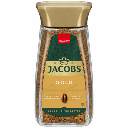Jacobs Gold, Soluble Coffee, Instant Coffee, Instant Coffee, Soluble Coffee, Glass, 200 g