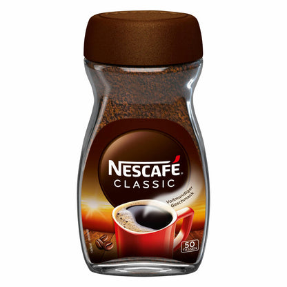 Nescafé Classic 100% löslicher Bohnenkaffee, 100g Glas (für ca. 40 Becher)