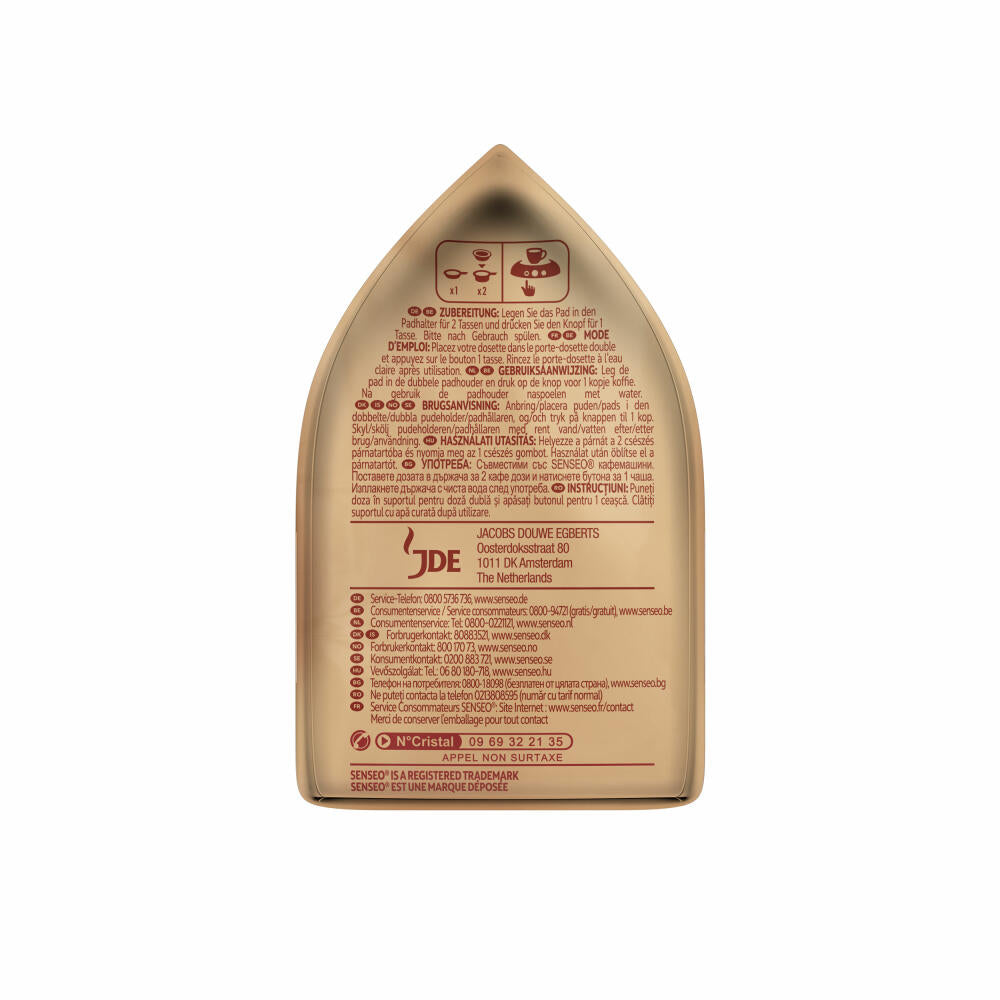 Senseo Kaffeepads Café Latte, Aromatischer Kaffee mit Cremig-milchigem Geschmack, neue Rezeptur, 8 Pads