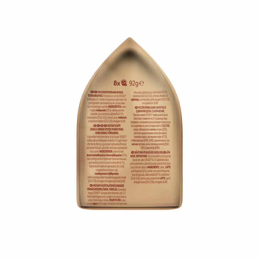 Senseo Kaffeepads Café Latte, Aromatischer Kaffee mit Cremig-milchigem Geschmack, neue Rezeptur, 8 Pads