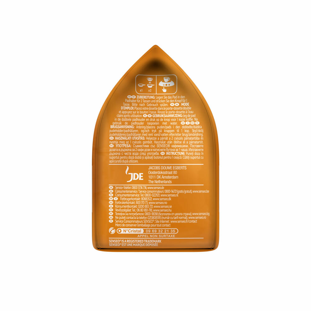 Senseo coffee pads Cappuccino Caramel, coffee with caramel flavor, new recipe, 8 pads