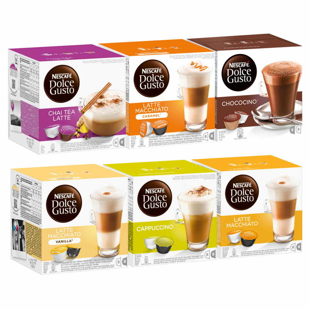 Nescafé Dolce Gusto Sweet Dreams Set, Kaffee, Kaffeekapsel, 6 x 16 Kapseln