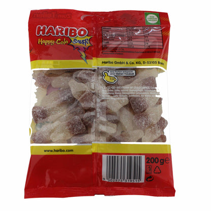 Haribo Happy Cola Lemon Fresh, 3er Pack, Gummibärchen, Weingummi, Fruchtgummi, Im Beutel, Tüte, 200 g