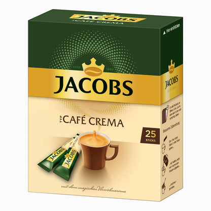 Jacobs Typ Café Crema, 3er Pack, löslicher Kaffee, Instantkaffee, Instant, 3 x 25 Portionen