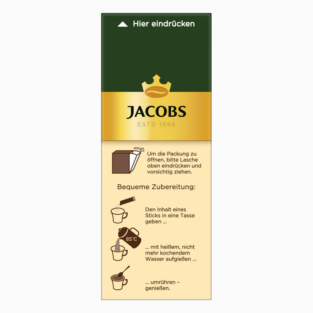 Jacobs Typ Café Crema, 3er Pack, löslicher Kaffee, Instantkaffee, Instant, 3 x 25 Portionen