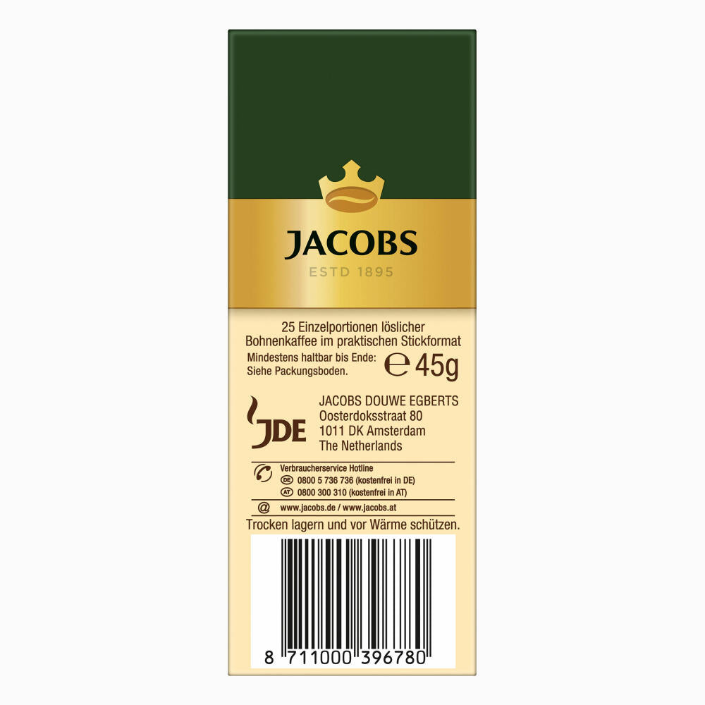 Jacobs Typ Café Crema, 3er Pack, löslicher Kaffee, Instantkaffee, Instant, 3 x 25 Portionen