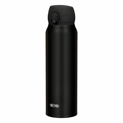 THERMOS Thermos Bottle Ultralight, Drinking Bottle, Iso Bottle, Lightweight, Stainless Steel, Matt Black, 0.75 L, 4035.232.075