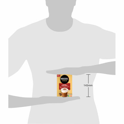 Nescafé Gold Type Cappuccino Decaffeinated, Soluble Bean Coffee, Instant Coffee, Instant Coffee, 12 x 10 servings
