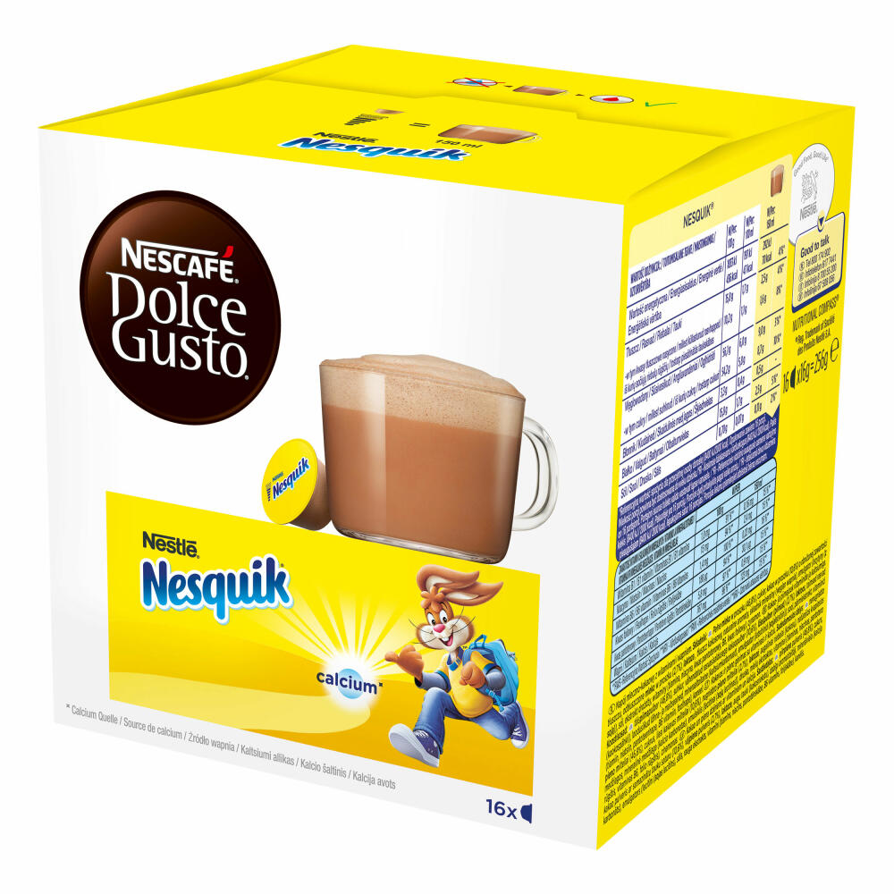 Nescafé Dolce Gusto Nesquik 3er, Cocoa, Chocolate, 3 x 16 capsules