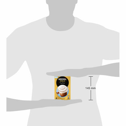 Nescafé Gold Type Latte, Soluble Bean Coffee, Instant Coffee, Instant Coffee, 6 x 8 servings