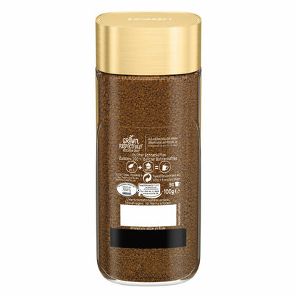 Nescafé Gold Mild, instant coffee beans, coffee, ground roasted coffee, glass, 100 g