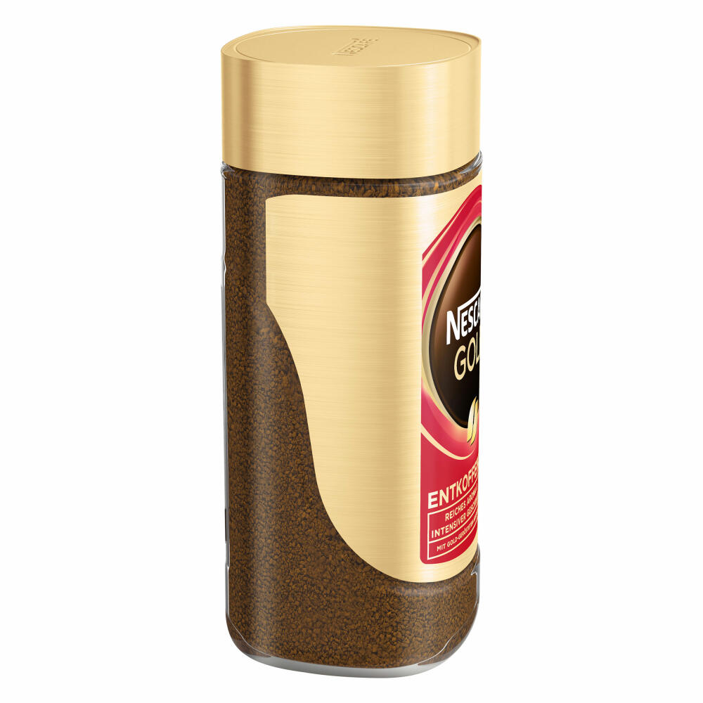 Nescafé Gold Decaffeinated, Instant Bean Coffee, Coffee, Ground Roasted Coffee, Glass, 100 g