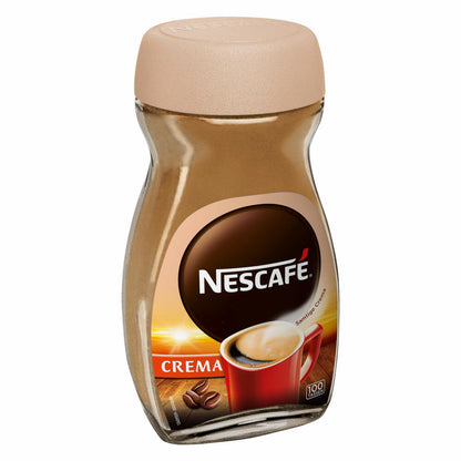 Nescafé Classic Crema, löslicher Bohnenkaffee, Kaffee, Glas, 200 g, für 100 Tassen