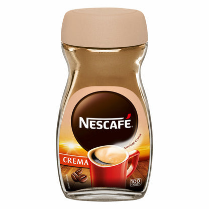 Nescafé Classic Crema, löslicher Bohnenkaffee, Kaffee, Glas, 200 g, für 100 Tassen