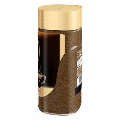 Nescafé Gold Typ Espresso, löslicher Bohnenkaffee, Kaffee, gemahlener Röstkaffee, Glas, 100 g