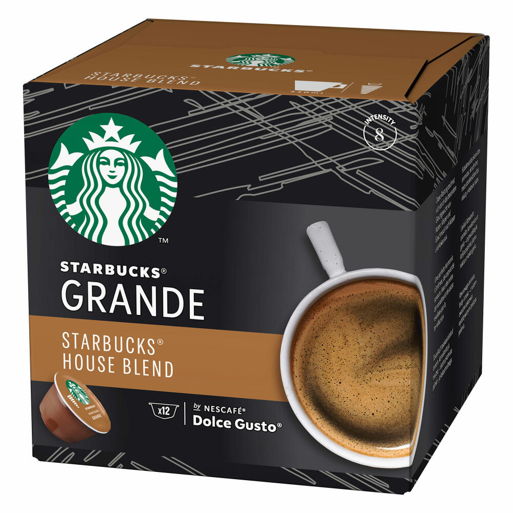 Nescafé Dolce Gusto Starbucks House Blend Grande, Kaffee, Röstkaffee, Kaffeekapseln, 12 Kapseln