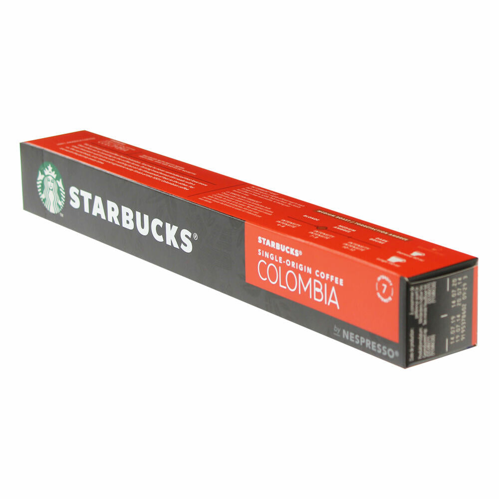 Starbucks Single Origin Colombia Kaffee, Medium Roast, Röstkaffee, Nespresso kompatibel, Kaffeekapseln, 10 Kapseln