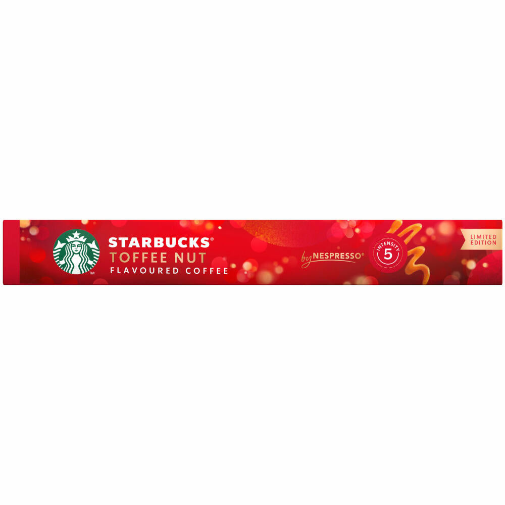 Starbucks Toffee Nut, Coffee, Roasted Coffee, Nespresso Compatible, Coffee Capsules, 10 Capsules