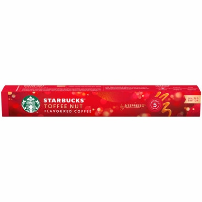 Starbucks Toffee Nut, Coffee, Roasted Coffee, Nespresso Compatible, Coffee Capsules, 10 Capsules