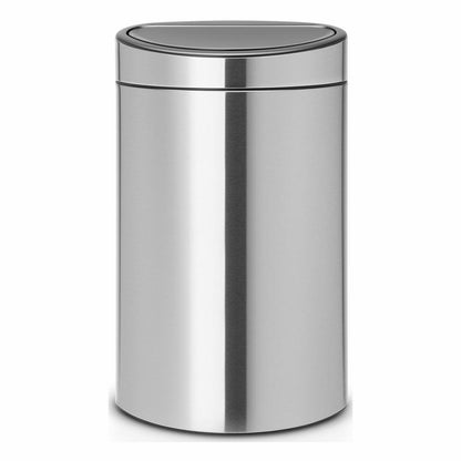 Brabantia Mülleimer Touch Bin New, Abfalleimer, Müllbehälter, Matt Steel, 40 L, 114823