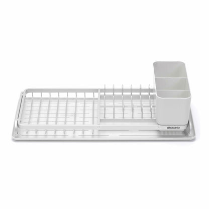 Brabantia Kompaktes Abtropfgestell SinkSide, Abtropfständer, Geschirrabtropfgestell, Light Grey, 117282