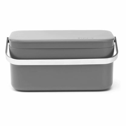 Brabantia Abfalleimer Bio Eimer, Mülleimer, Müllbehälter, Abfallbehälter, Dark Grey, 117541