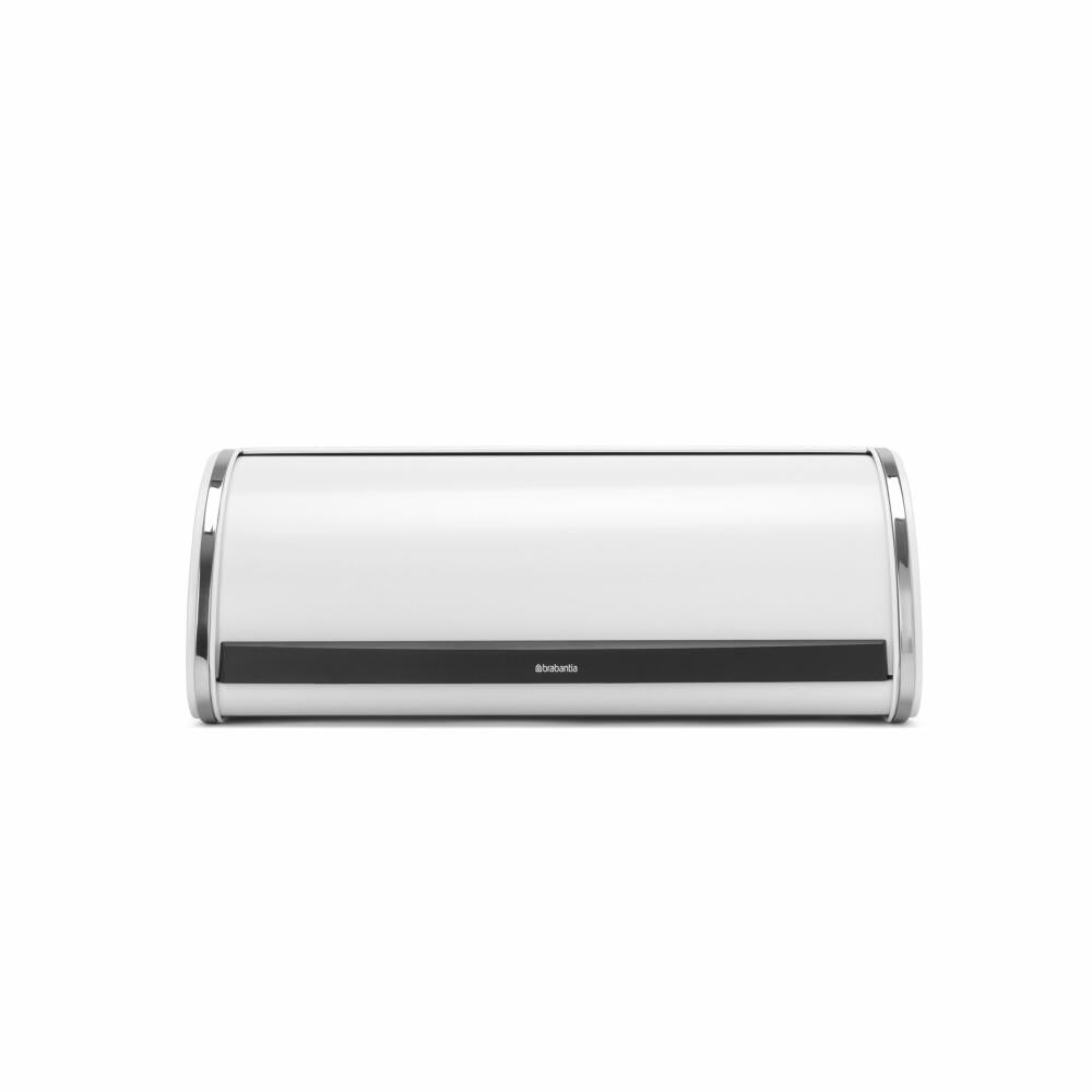 Brabantia Rollbrotkasten Groß, Brotkasten, Brotaufbewahrung, Stahl, White, 16 L, 236747