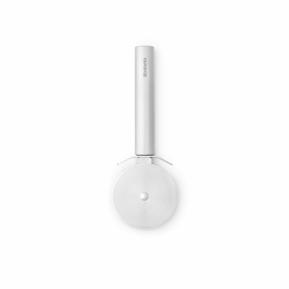 Brabantia Pizza Cutter Profile, Cooking Utensil, Kitchen Helper, Rotary Cutter, Steel, Matt Steel, 20.6 cm, 250446