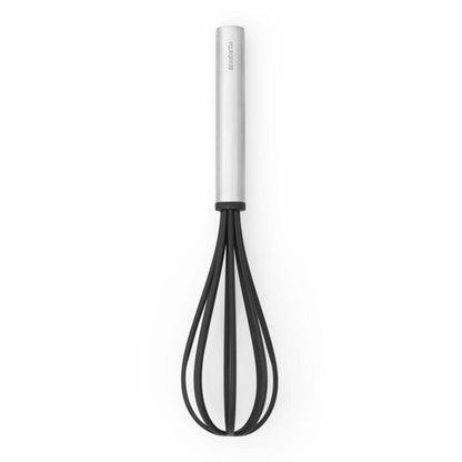 Brabantia Schneebesen Groß Non-Stick Profile, Küchenhelfer, Stahl / Kunststoff, Matt Steel, 27.6 cm, 250866