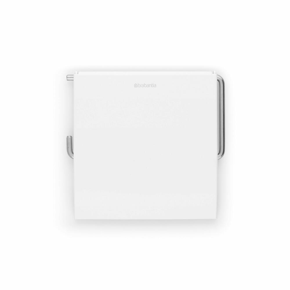 Brabantia ReNew Toilet Paper Holder, Toilet Paper Holder, Roll Holder, White / White, 414565