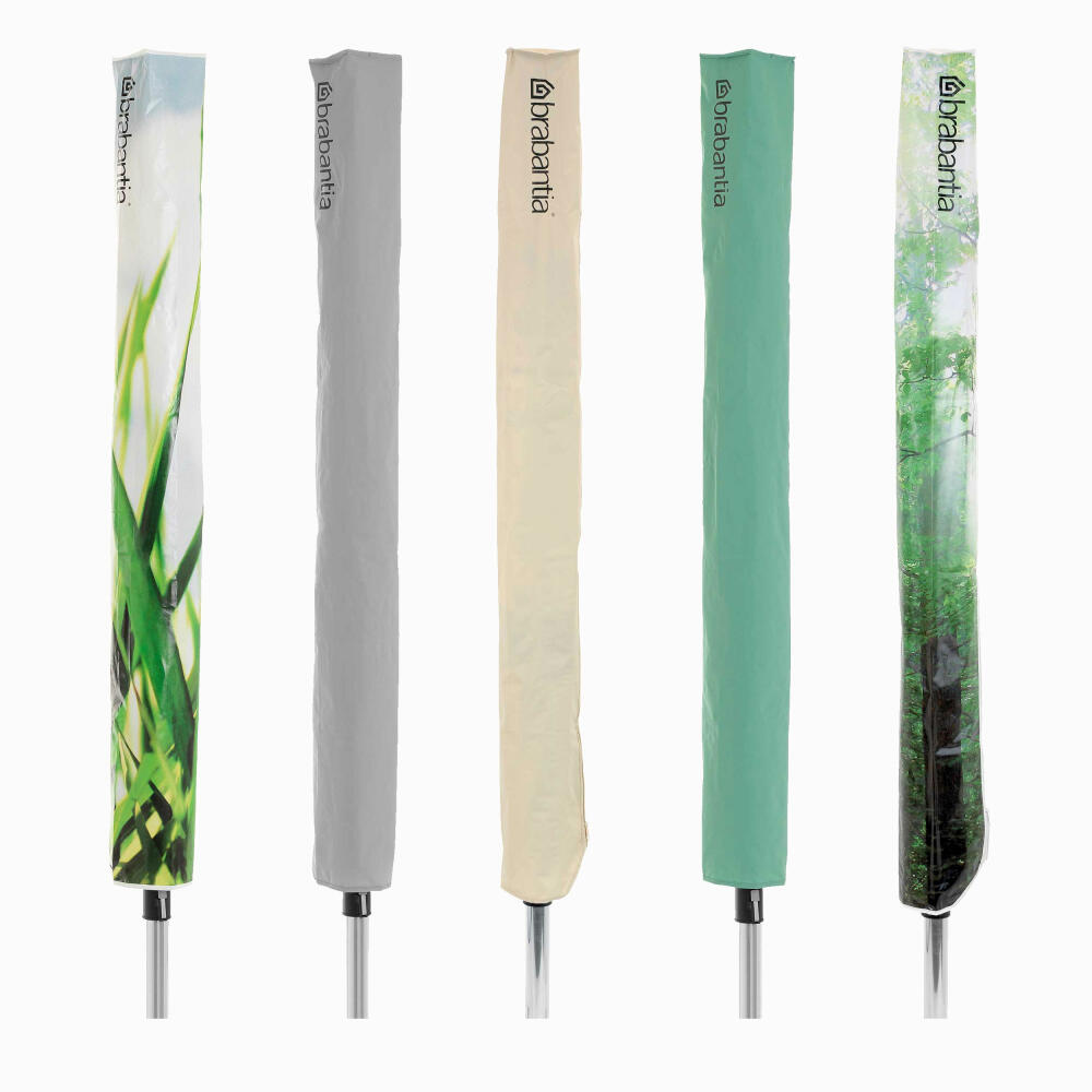 Brabantia protective cover for standard rotary clothes dryer, weather protection cover, cover, protective cover, weatherproof, Green / Camel / Forest / Grass / Ghecko assorted, 150 cm, 420146
