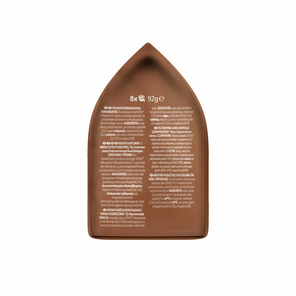 Senseo coffee pads cappuccino, milk foam classic, coffee, new recipe, 8 pads