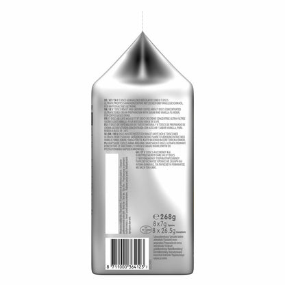 Tassimo Latte Macchiato Vanilla, Kaffee, Vanille Milchkaffee Kaffeekapsel, gemahlener Röstkaffee, 16 T-Discs / 8 Portionen