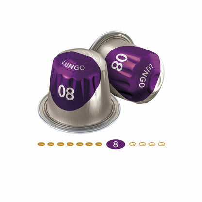 Jacobs Lungo 8 Intenso, Kaffeekapseln, Nespresso Kompatibel, Kaffee, 20 Kapseln, á 5.2 g